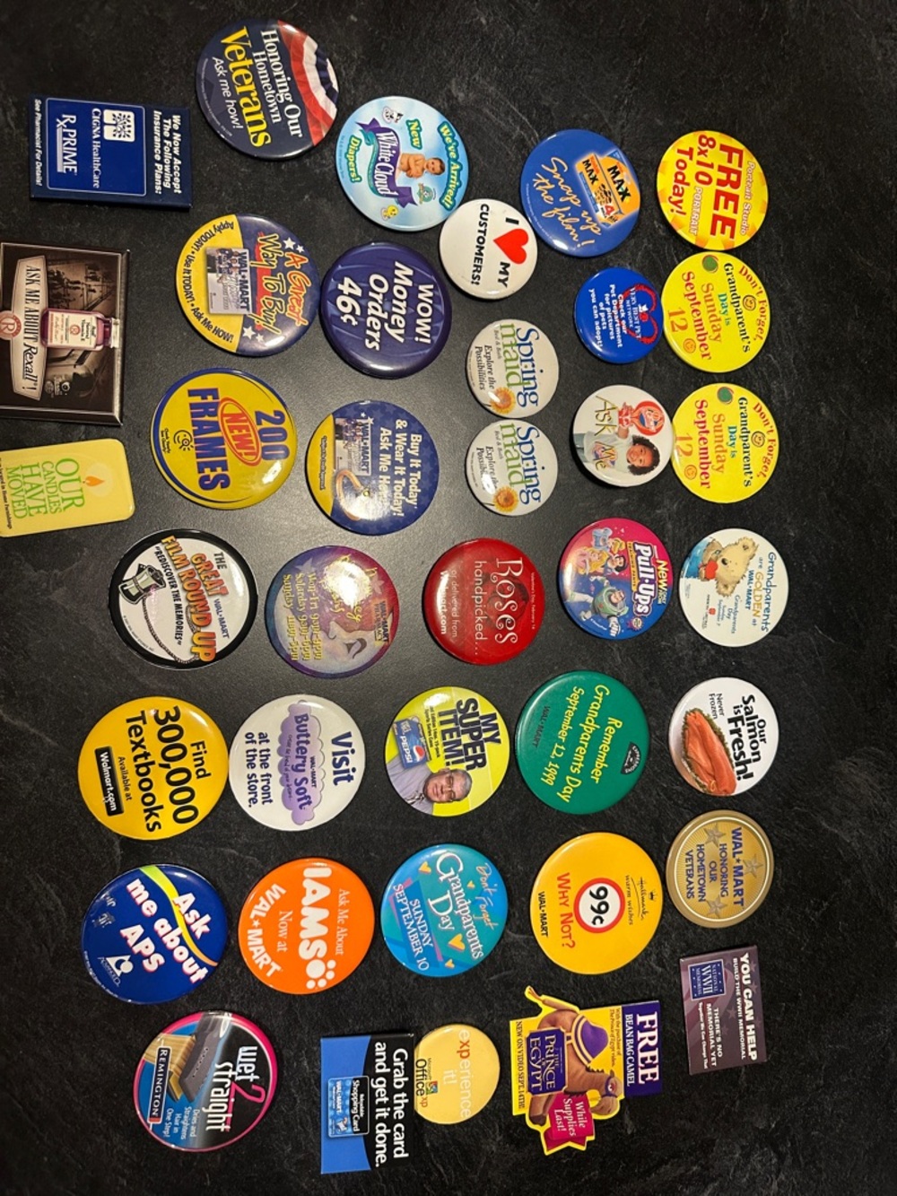 Assorted Promotional Pinback Button Lot - Colorful Mix